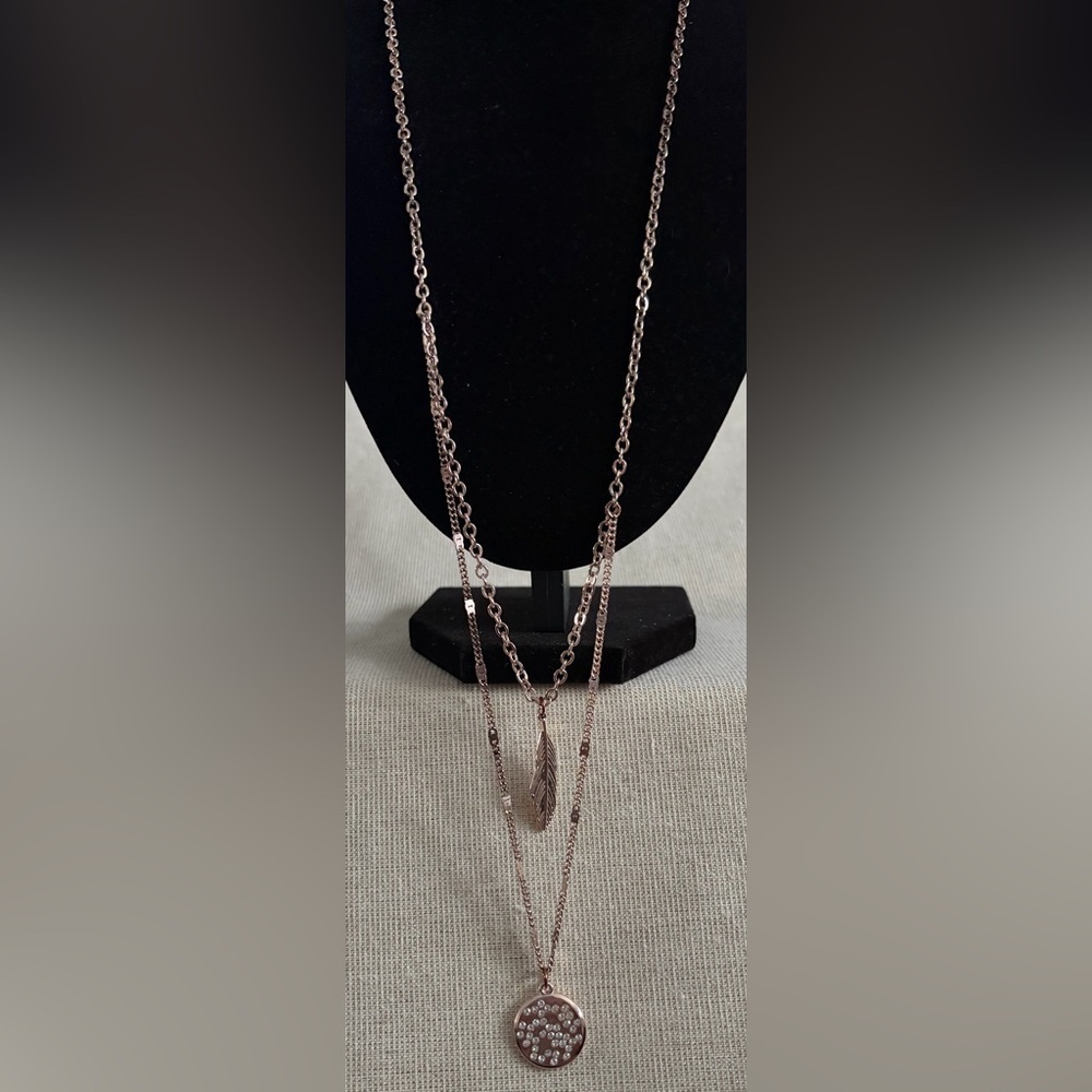 Elegant Rose Gold Layered Necklace